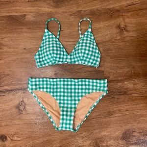 JCrew Gingham Swimsuit